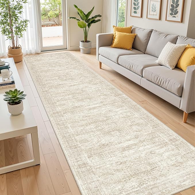 2x10 Runner Rug Non Slip, Washable Hallway Runner Rug, Laundry Room, Soft - Image 3