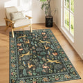 DUKINO 4x6 Area Rug, Non Slip Animal Washable Rug by DUKINO
