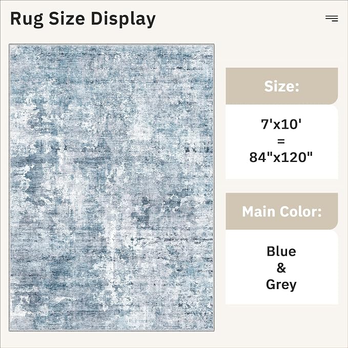 Soalmost Abstract 7x10 Area Rug - Image 5
