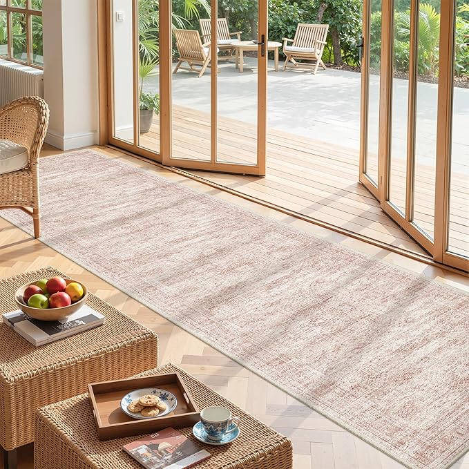 2x10 Runner Rug Non Slip, Washable Hallway Runner Rug, Laundry Room, Soft by Restydon