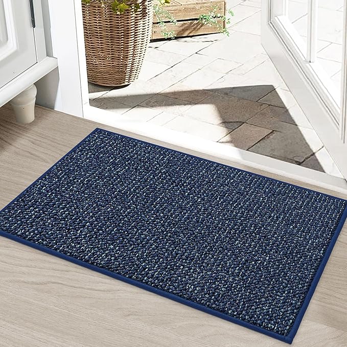 BEQHAUSE Dirt Trapper Door Mat 20" x 32", Non-Slip Washable Doormats, Low by BEQHAUSE