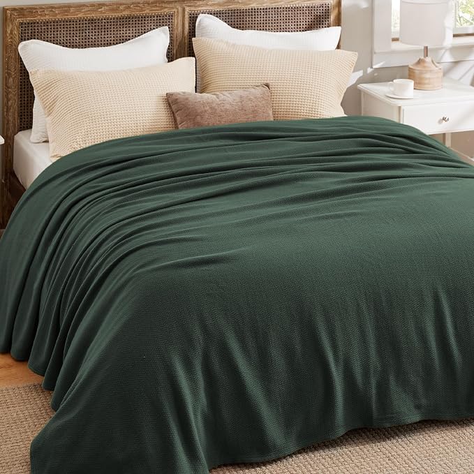 Bedsure GentleSoft 100% Cotton Blanket Queen Size - Image 5