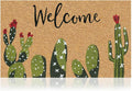 Coir Welcome Mat, 17 x 29 in | 100% Natural Coir, Anti-Shedding, Durable PVC by AmaruDoorMats