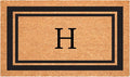 Calloway Mills 152962436H Black Border 24" x 36" Monogram Doormat by Callowaymills