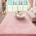 Ophanie Pink Area Rugs for Bedroom Girls, 6x9 Kids Fluffy Fuzzy Furry Shag by Ophanie