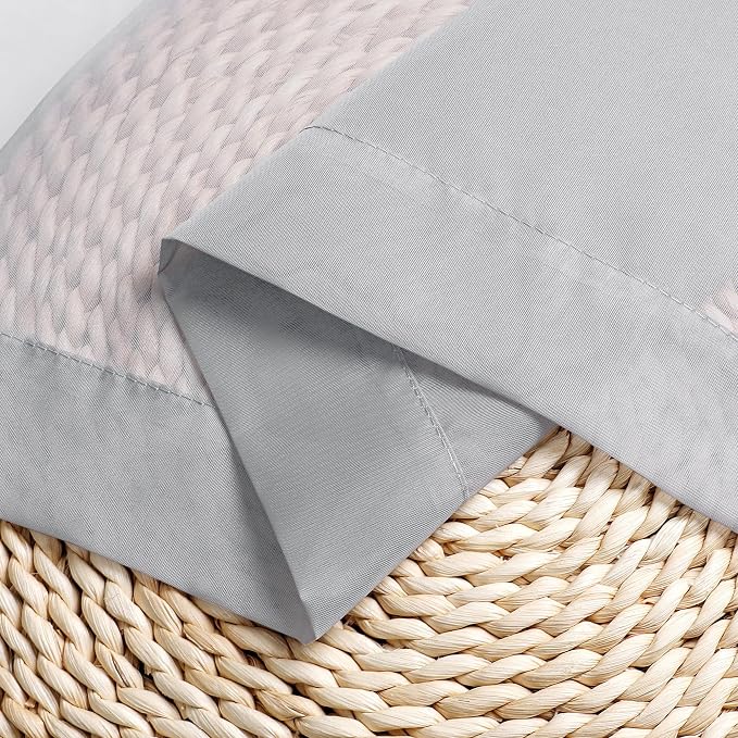 Chyhomenyc Light Grey Sheer Curtains 84 Inches Long, 2 Panels | Light Filtering - Image 9