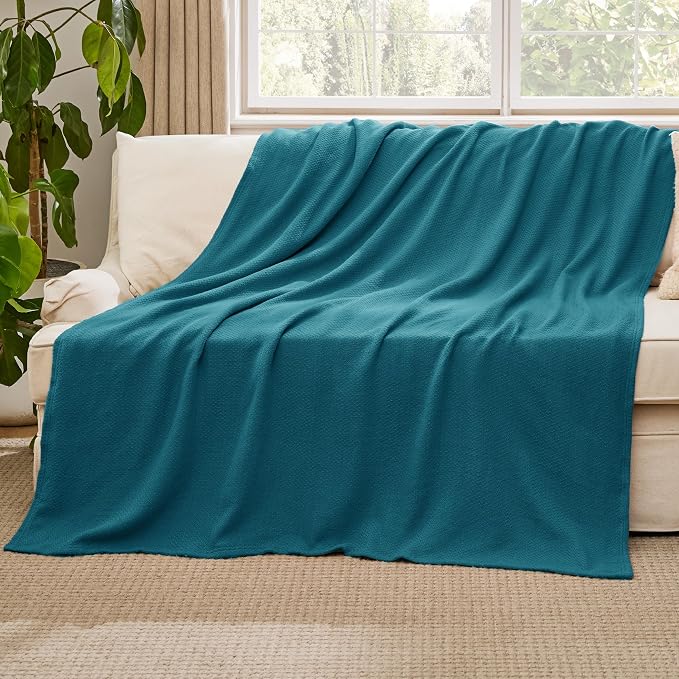Bedsure GentleSoft 100% Cotton Large Throw Blanket - Image 5