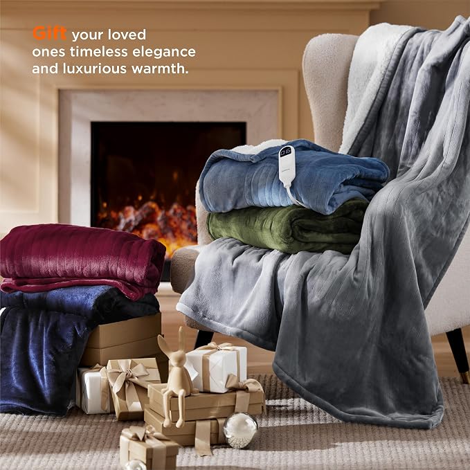 Bedsure Heated Blanket Twin Size, Soft Electric Blanket - Image 8