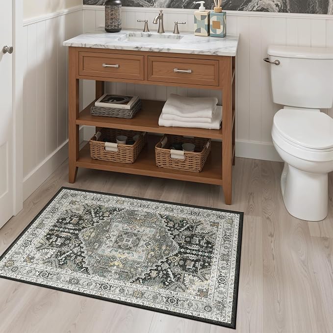Madane Washable Area Rug 2x3 Small Entryway Rugs, Non-Slip Floor Carpet - Image 4