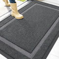OLANLY Front Door Mat Outside 47x30, All-Season Heavy-Duty Rubber Doormat | Grey by OLANLY