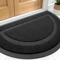 OLANLY Half Circle Front Door Mat Outside 59x34 All-Season Rubber Doormat | Jet by OLANLY