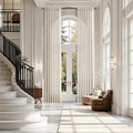 Extra Long Linen Curtains 122 Inch Length by Nanspring
