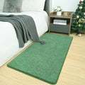 Small Area Rugs for Bedroom, 2×4 Non Slip Runner Rug, Matte Green | Washable by AROGANAREARUG