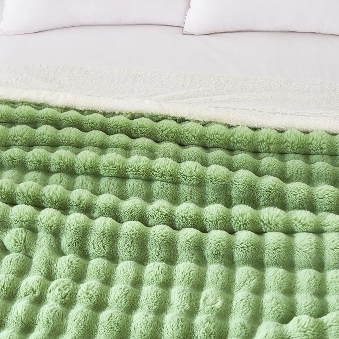 60x80 Inches Ultra-Soft Fuzzy Faux Fur Plush Twin Size Blanket - Image 2