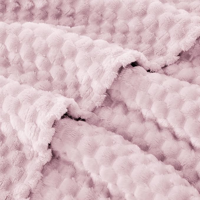 EXQ Home Gentle Soft Fleece Throw Blanket – Cozy Lightweight 3D Imitation - Image 5