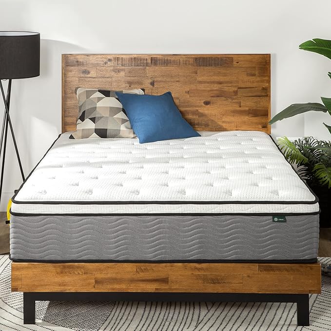 ZINUS 12 Inch Support Plus Pocket Spring Hybrid Mattress, Full, Strong Coils for Durable Support, Pocket Innersprings for Motion Isolation, Mattress in A Box
