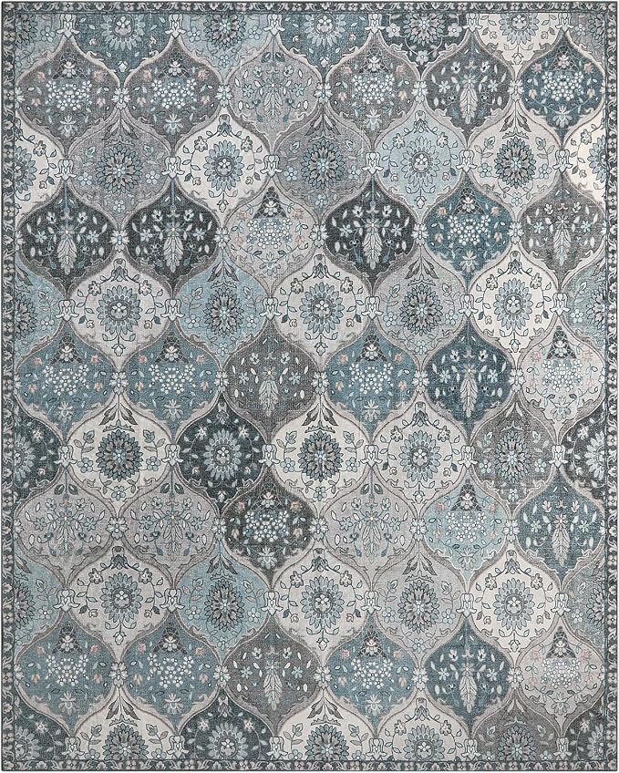 Lahome Moroccan Washable Rugs 9x12, Soft 9x12 Area Rug - Image 8