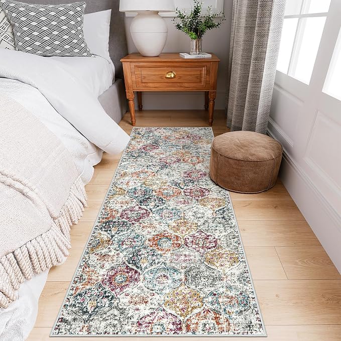 Lahome Moroccan Hallway Runner Rug, 2x6 Kitchen Runner Rugs Washable | Bthroom - Image 4