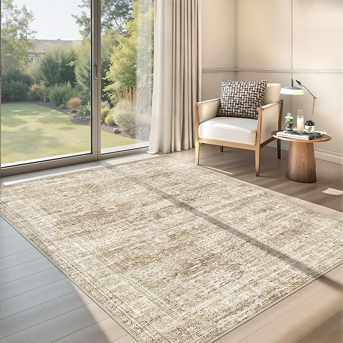 4x6 Area Rug for Entryway, Washable Kitchen Rug, Living Room, Dining Room - Image 3