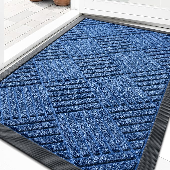 OLANLY Front Door Mat Outside Entrance, Waterproof Heavy-Duty Doormat | 29.5x17 by OLANLY