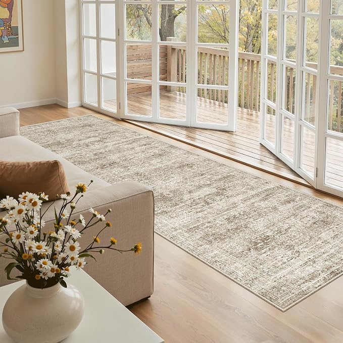 Soalmost Washable Kitchen Runner Rug 3x8 Hallway Entry Rugs Non-Slip, Foldable - Image 2