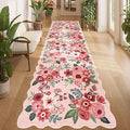 DUKINO 3x10 Runner Rug, Non Slip Floral Washable Rug by DUKINO