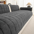 Velvet Couch Covers for Sectional Sofa Washable, Non-Slip L Shaped Sectional by PJLZJFBY