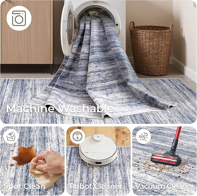 2x8 Runner Rug Non Slip, Washable Hallway Runner Rug, Nursery Room, Soft Runner - Image 8
