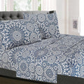Sweet Home Collection Bed Linen Set - Full Size Sheet Sets, 1800 Supreme Collection, Extra Soft, Deep Pocket, Elastic Corner Straps, 4 Pieces, Oasis