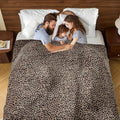Edenleaf Leopard Print Blanket Fleece Throw by Edenleaf