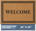 Barnyard Designs Natural Coco Coir Non-Slip Doormat | Heavy-Duty Welcome Mat by BarnyardDesigns