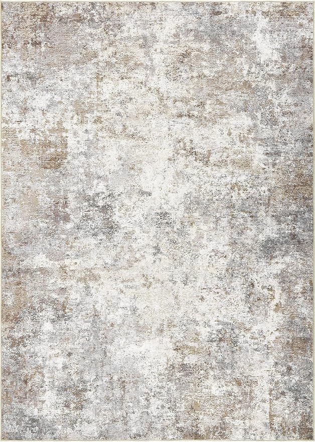 UERMEI 10x13 Area Rug Living Room Rugs Washable Neutral Brown Grey Carpet | - Image 8