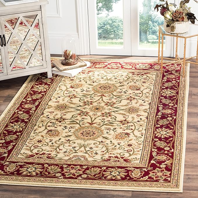 SAFAVIEH Lyndhurst Area Rug 6x8, Traditional Ivory & Red LNH212K by Unknown