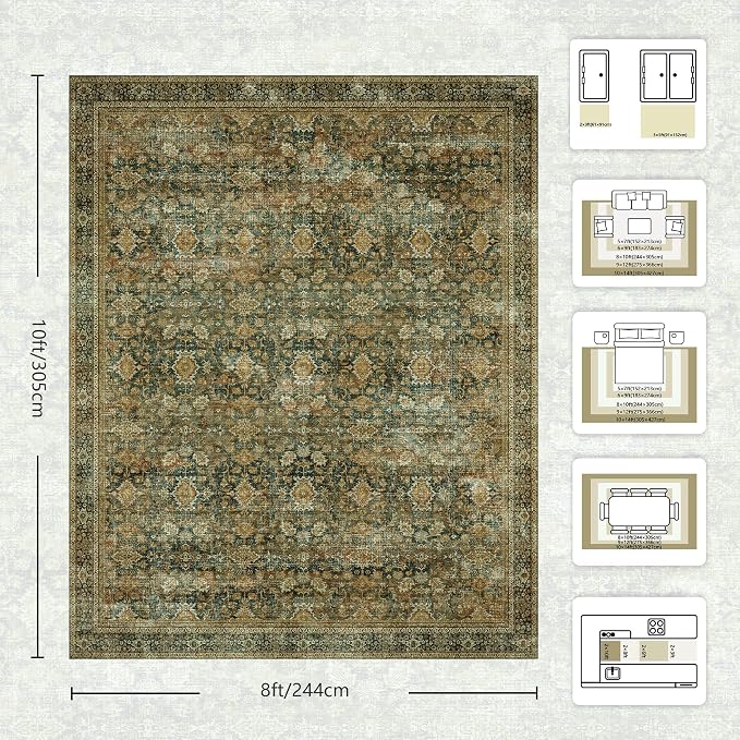 8x10 Area Rugs for Living Room - Image 2