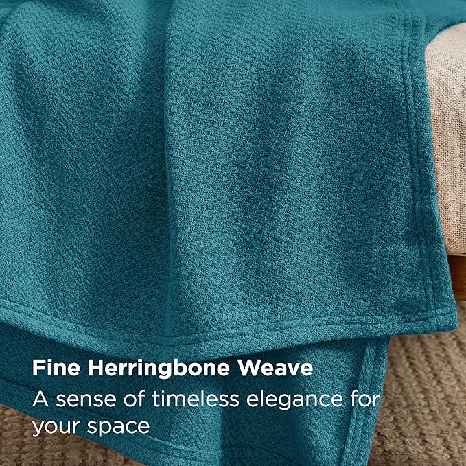 Bedsure GentleSoft 100% Cotton Blanket King Size - Image 3