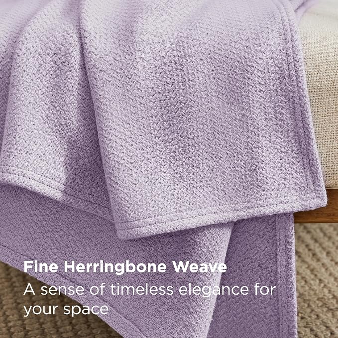 Bedsure GentleSoft 100% Cotton Large Throw Blanket - Image 3