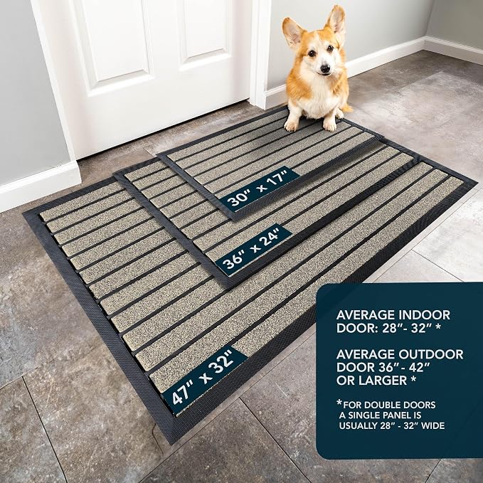 ubdyo Extra Durable Door Mat Outside Entrance | Dirt Trapping, Non-Slip Backing - Image 3