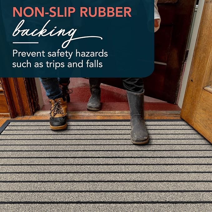 ubdyo Extra Durable Door Mat Outside Entrance | Dirt Trapping, Non-Slip Backing - Image 5