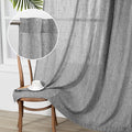 MYSKY HOME Living Room Curtains 2 Panels Boho Semi Sheers Long Drapes Light by MYSKYHOME