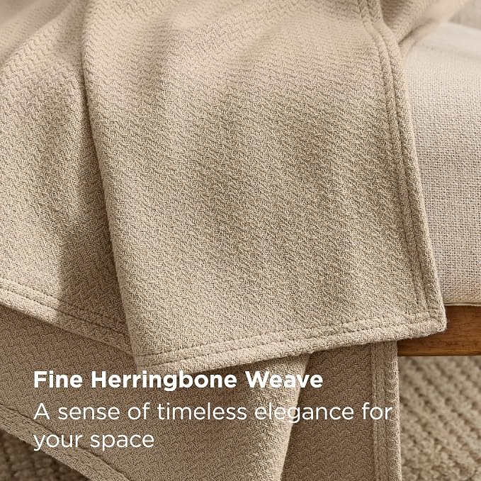 Bedsure GentleSoft 100% Cotton Blanket Twin XL Size - Image 3