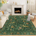 DUKINO 9x12 Area Rug for Living Room, Washable Animal Rug Non Slip, Non-Shedding by DUKINO