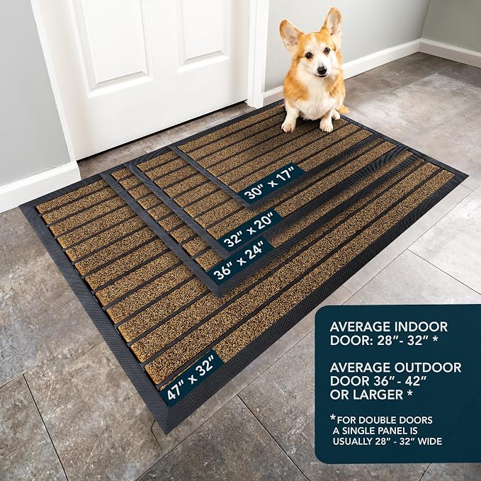 ubdyo Extra Durable Door Mat Outside Entrance | Stain Fade Resistant, Dirt - Image 3