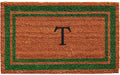 Calloway Mills Green Border 24" x 36" Monogram Doormat by Callowaymills