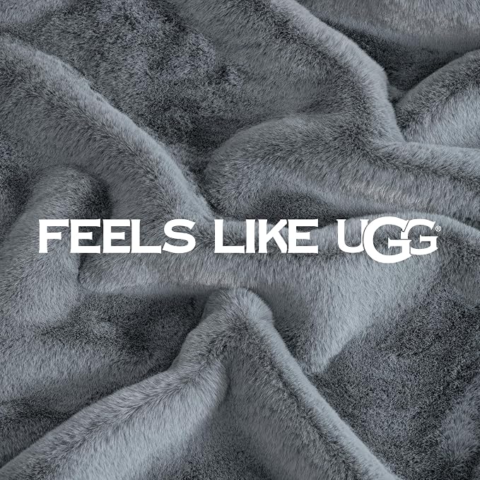 UGG Euphoria Throw Blanket, Plush Faux Fur Blanket, Ultra Plush, OEKO-TEX - Image 5