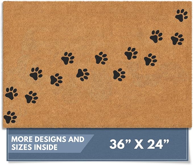 Barnyard Designs Natural Coco Coir Non-Slip Doormat | Heavy-Duty Welcome Mat by BarnyardDesigns