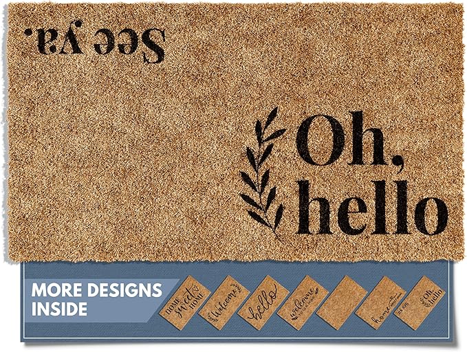 Barnyard Designs Front Door Welcome Mat | Printed Polyester Outdoor Rug by BarnyardDesigns