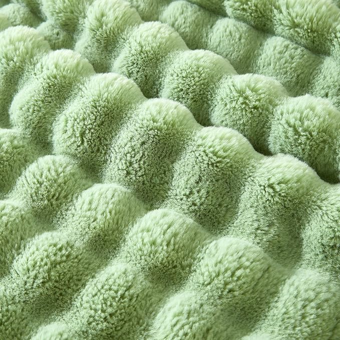 60x80 Inches Ultra-Soft Fuzzy Faux Fur Plush Twin Size Blanket - Image 6