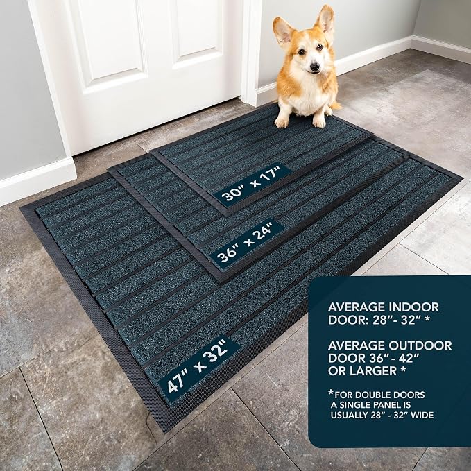 ubdyo Extra Durable Door Mat Outside Entrance | Dirt Trapping, Non-Slip Backing - Image 3
