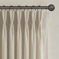Light Brown Natural Linen 100 Inch Patio Curtains by PleatedDrapes