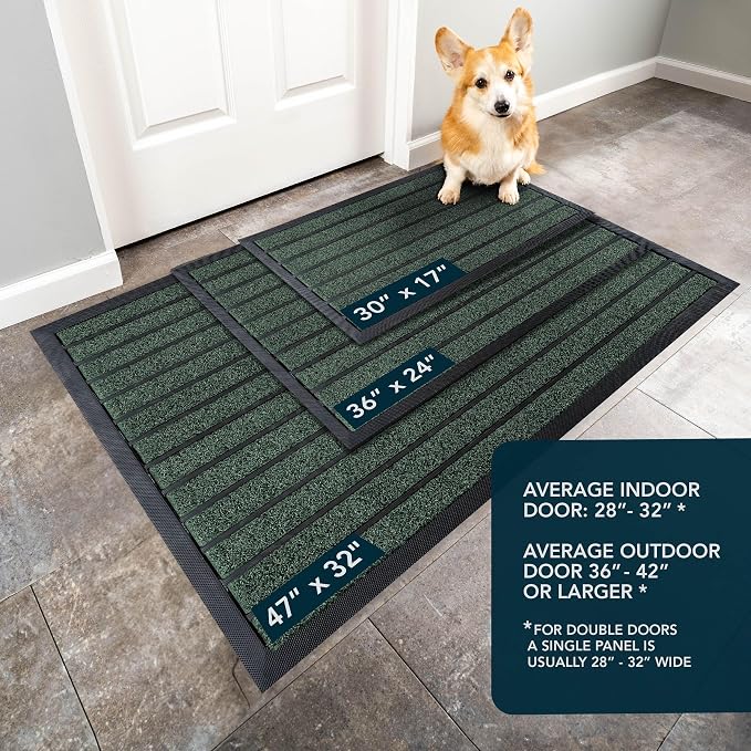 ubdyo Extra Durable Door Mat Outside Entrance | Dirt Trapping, Non-Slip Backing - Image 3